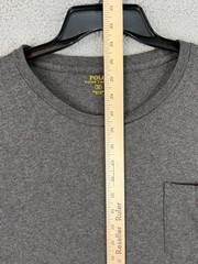 Polo Ralph Lauren Shirt Mens 2XB Big Gray Long Sleeve T Shirt Sweatshirt Pocket