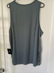 New RVCA Sport Active Tank Top Gym Running Street Style Men’s Shirt Size XL