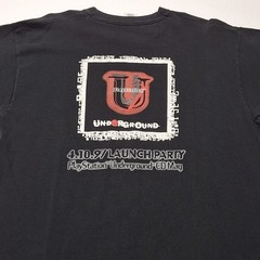 Underground Launch Party 1997 PlayStation Vintage Promo T-Shirt XL SONY Employee