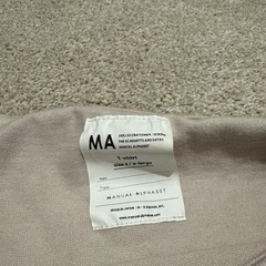 MANUAL ALPHABET Plating Boat Neck Long Sleeve Tee Size 4 / XL