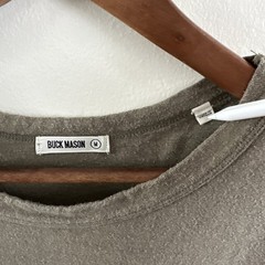 Buck Mason Men’s M 55% Yuma Hemp Blend Short Sleeve T-Shirt Olive