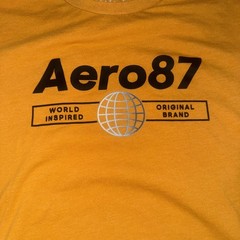 Aeropostale Aero-87 Athletic Dept T-shirt Men’s M Mustard World Inspired Orig