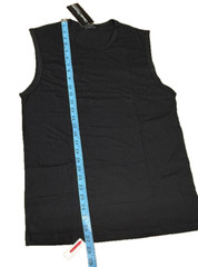 Cesare Paciotti Sleeveless Undershirt 95% Cotton Basic Italian Nero Black Size 4