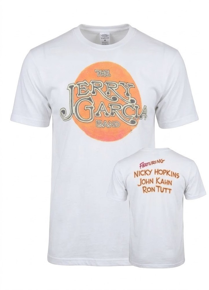 T Shirt White 2 side “JGB ” on the front and “Featuring Nicky Hopkins..” BTH220