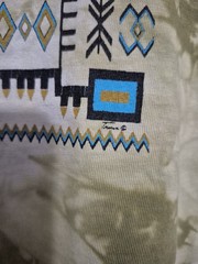 Vintage Southwestern “Geometric Pattern” Tie Dye Shirt – XL Native American Art
