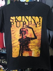 Skinny puppy when nothing is true final tour 2023 double sided concert tee shirt