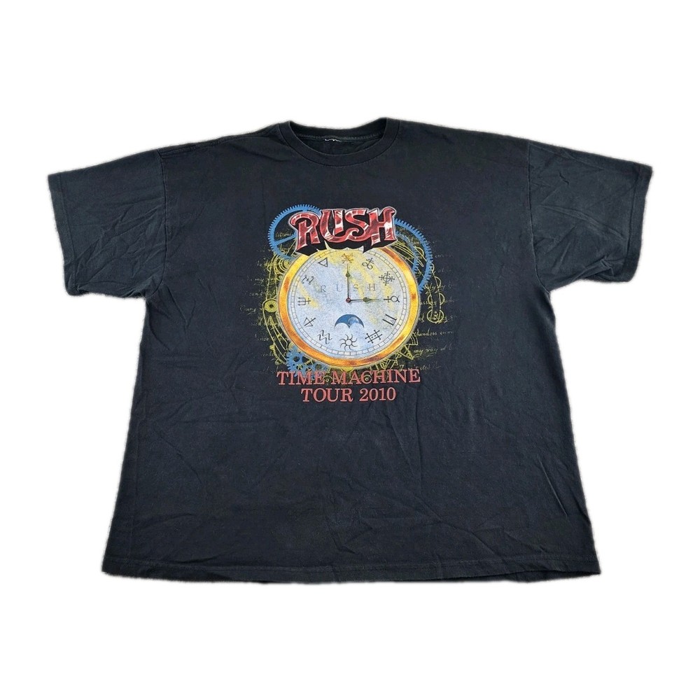 Rush Band Shirt Mens 2XL XXL Time Machine Tour 2010 Rock Concert Tee Adult A15