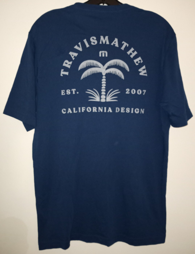 ⛳Travis Mathew PALM TREE – CALIFORNIA DESIGN Mens T-Shirt M Medium NWOT NEW
