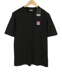 Diesel T-Gerade 16 Men T-Shirt 2XL Black Cotton Jersey Crewneck