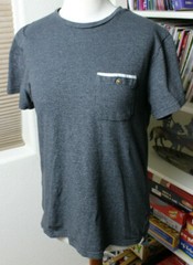 Craft Flow Mens Shirt Small Cotton Blend Pocket Charcoal Machine wash