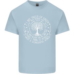 Trees What a Wonderful World Environment Mens Light Cotton T-Shirt