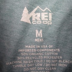 REI Shirt Mens Medium 3/4 Sleeve Crew Neck Casual Lightweight Outdoors