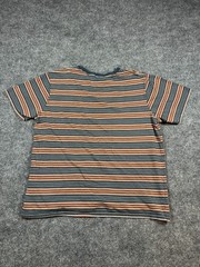 Volcom T Shirt Mens 2XL Multicolor Striped Cotton Modern Fit Logo Embroidered