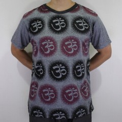 WEED Mens Vintage Ringer T-Shirt Gray Om Ganesha Hindu Hippie Yoga Bohemian WE05