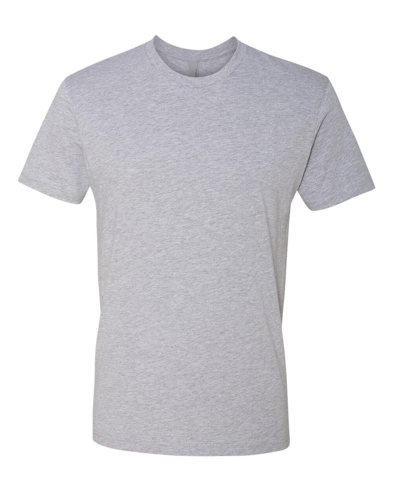 Next Level Apparel 3600 Unisex Short Sleeve Crew Neck T-Shirt Heather Grey
