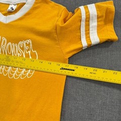 Acid Carousel T-shirt Raglan Psychedelic Rock Yellow Band Tee Mens Small