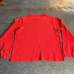 Vintage Polo Jeans Ralph Lauren Embroidered Thermal Shirt Mens XXL L/S Red USA