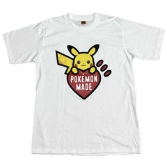 HUMAN MADE Pokemon RED GRAPHIC Harajuku Pikachu Cartoon Medium T-Shirt REPRINT