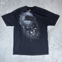 VINTAGE Marvel Mad Engine Men T-Shirt Large Black Ghost Rider Skull Graphic Tee