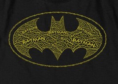 Batman “Lettered Logo” T-Shirt – Regular or Sleeveless – to 6X