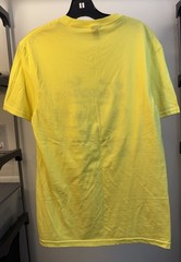 District S Yellow Cotton Jersey Graphic Print Crew Neck Short Sleeve T-Shirt