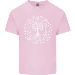 Trees What a Wonderful World Environment Mens Light Cotton T-Shirt