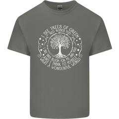 Trees What a Wonderful World Environment Mens Light Cotton T-Shirt