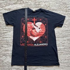 Vintage 2010 Lady Gaga Alejandro Concert Tee Men’s Large Black Red Heart 2000s