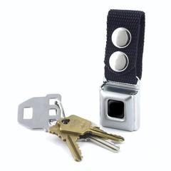 Keychain, Seatbelt Buckle Keychain, Black