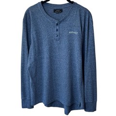 Asphalt Yacht Club Blue White Micro Stripe Long Sleeve Preppy Chic Nautical M