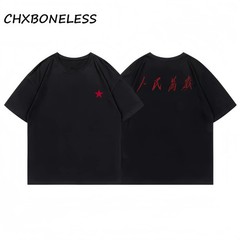 Cotton Short Sleeve T-Shirt Chinese Style’Long Live the People’ Unisex Summer