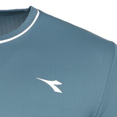 diadora Icon Crew Neck Short Sleeve Athletic T-Shirt Mens Blue Casual Tops 18026