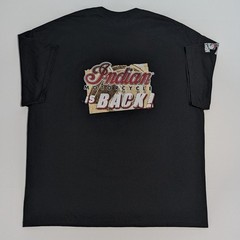 Indian Motorcycle Graphic T-Shirt – Black (Double Sided & Sleeve Hit)