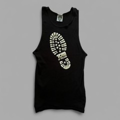 Vintage 90’s Tom of Finland Boot Print LGBTQ Gay Leather Tank Top. Size XL.