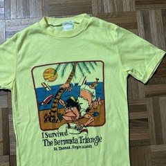 Vintage Bermuda Triangle Tee 1970s Medium