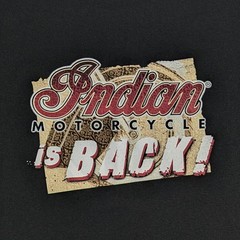 Indian Motorcycle Graphic T-Shirt – Black (Double Sided & Sleeve Hit)