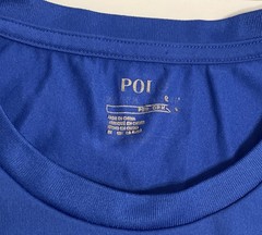 Polo Ralph Lauren Performance T Shirt Blue White Pony Mens Large L
