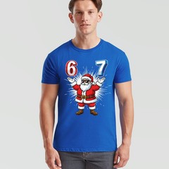 Santa Claus Six Seven Christmas Birthday Holidays Mens Womens Graphic Tee