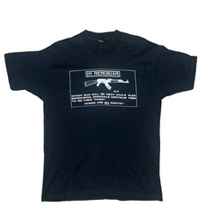 Vintage AK-47 In Memoriam Shirt Rare Gun 80s 90s Graphic XL