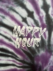 Happy Hour Hand Dyed In Long Beach Essential Purple Tie Dye T Shirt Mens Large
