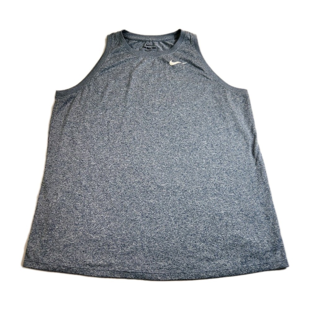 Nike Tank Top Sleeveless Shirt Men’s Size LG Blue Dri-fit Performance Activewear