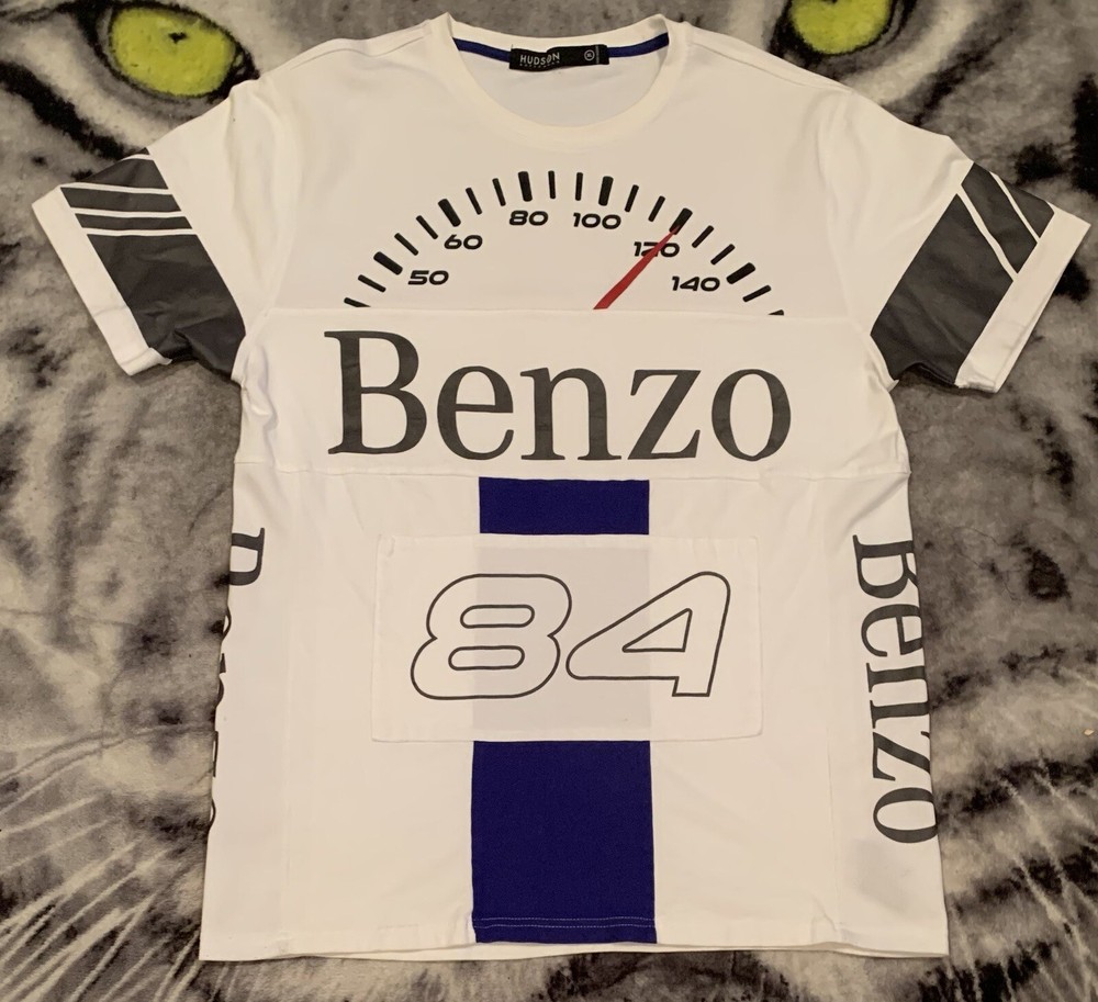 Rare Hudson mercedes benz 1984 Benzo Reflective Shirt Sz Xl
