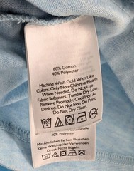 Eddie Bauer Men’s Short Slv. Legend Wash T-shirt Lt. Blue Heather Size Med. GUC