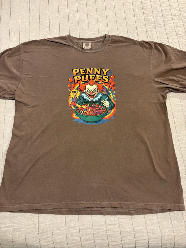It Pennywise Clown Penny Puffs T-shirt 3XL Tim Curry Stephen King Horror