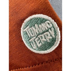 ZVX British Turn is the Trend Mens XL Burnt Orange Short Sleeve Tee Tom & Jerry