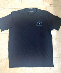 TravisMathew Black Graphic Print Crew Neck Short Sleeve T-Shirt Men’s Regular L