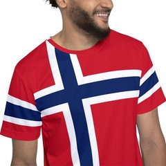 Norway Soccer Jersey Norwegian Flag Shirt Mens Sports Tee Norway Football S-5XL