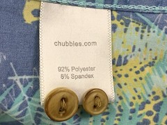 Chubbies Mens Weekend Casual Shirt Safari Cheetah Size Medium- EXCELLENT