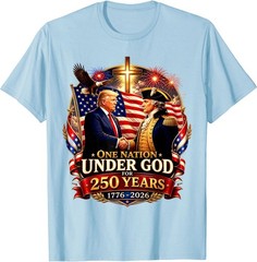 250 Years America Anniversary 250th Trump Washington T-Shirt