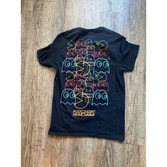 Pac-Man Mens Graphic T-Shirt Black C-Life Group Retro Gaming Size Medium M
